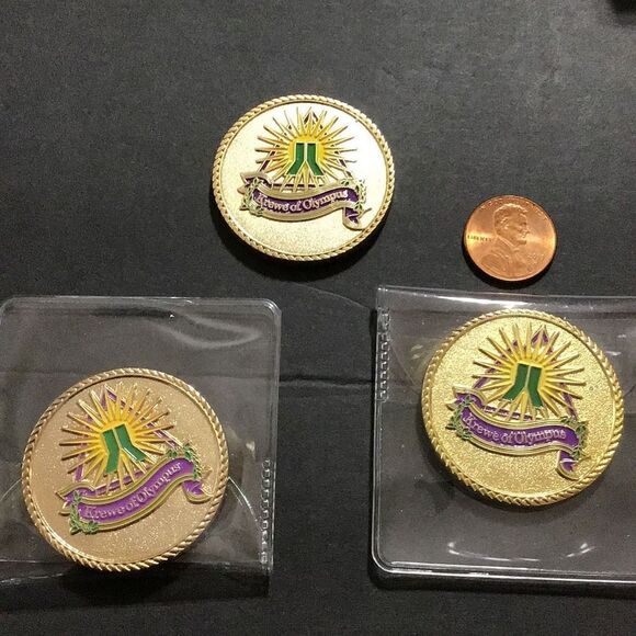 Heavy doubloons set of three 2014 keep of Olympus - Picture 1 of 3
